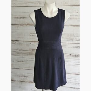 Fury Navy Blue Crew Neck Sleeveless Dress sz Small